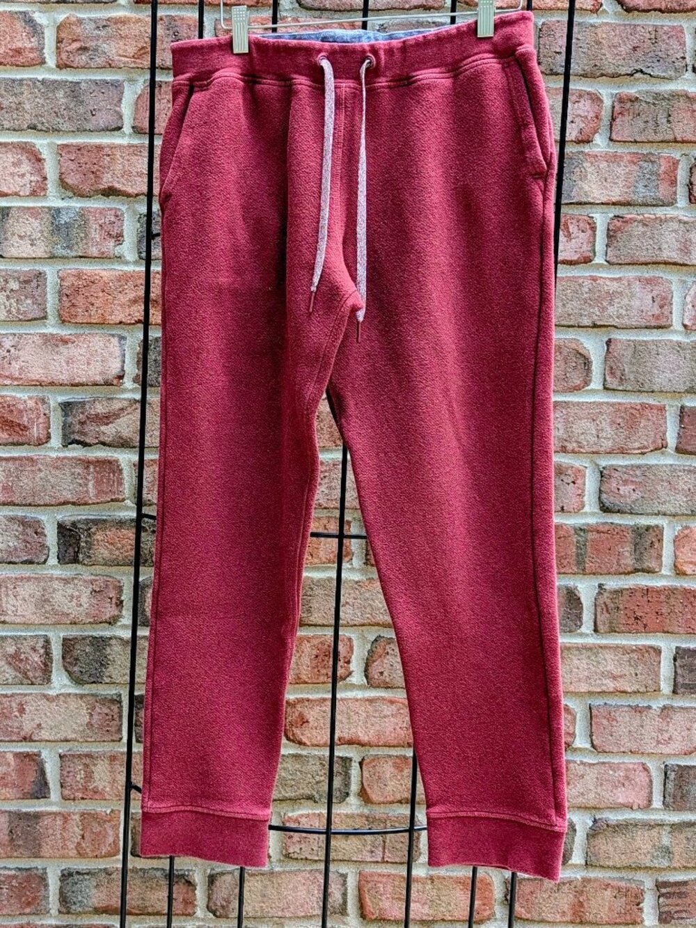Boy's Vineyard Vines Saltwater Fleece Jogger Loungewear - Size: M - Burgandy